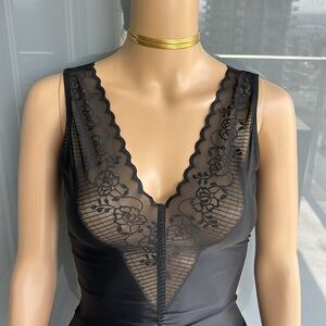 Vintage Luxury  Shapewear Black Bodysuit